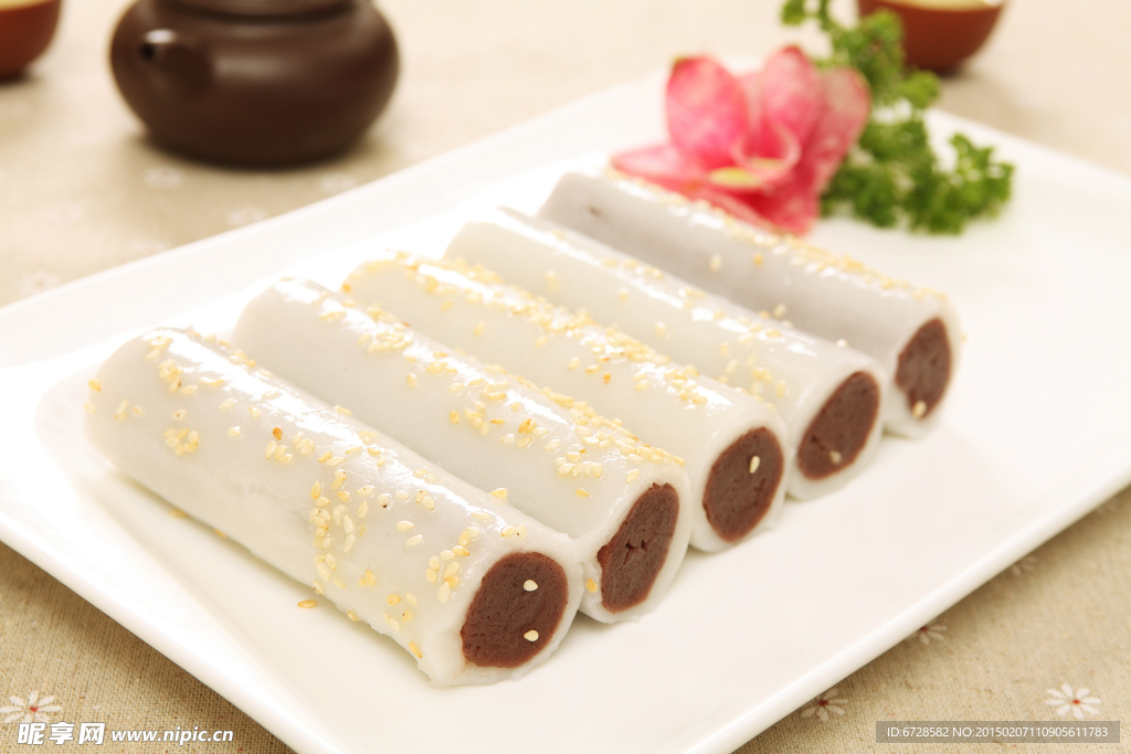 美食  芝麻卷  食品高清图片