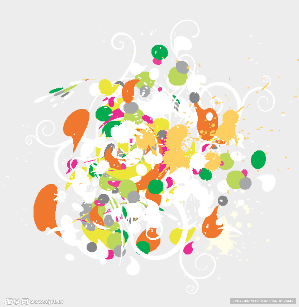 泼墨 清新配色 纹理 底纹