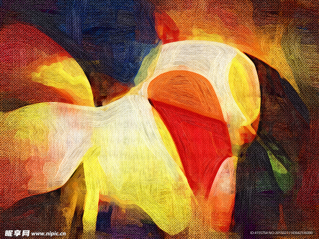 酒店餐厅抽象油画 装饰画