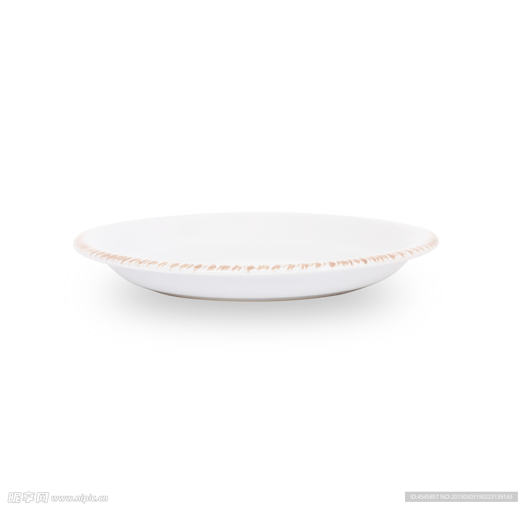 白色沙拉盘侧面视图分层