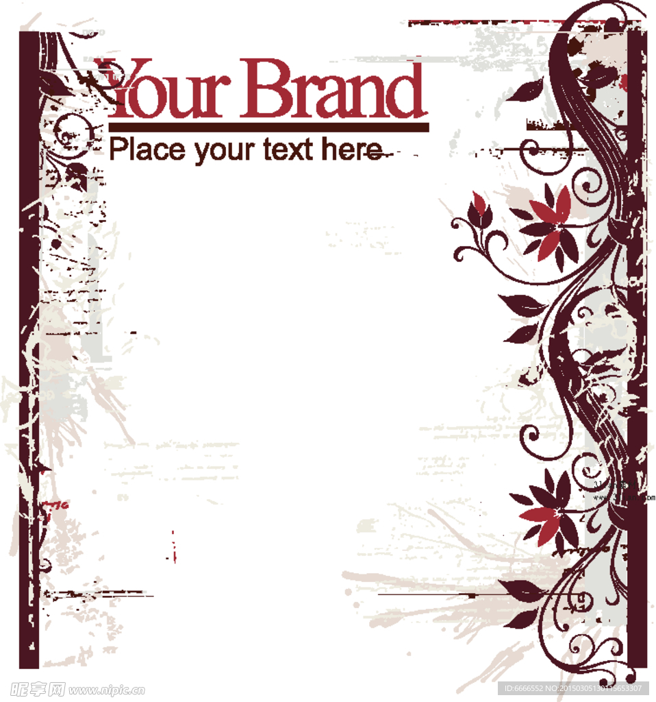 矢量欧式花纹边框矢量图