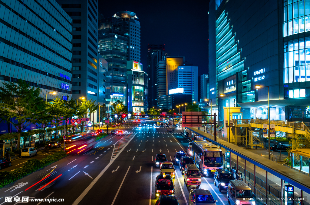 大阪城市夜景
