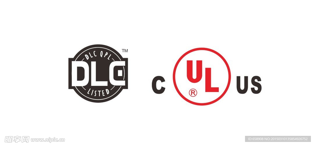 UL认证图标，DLC认证