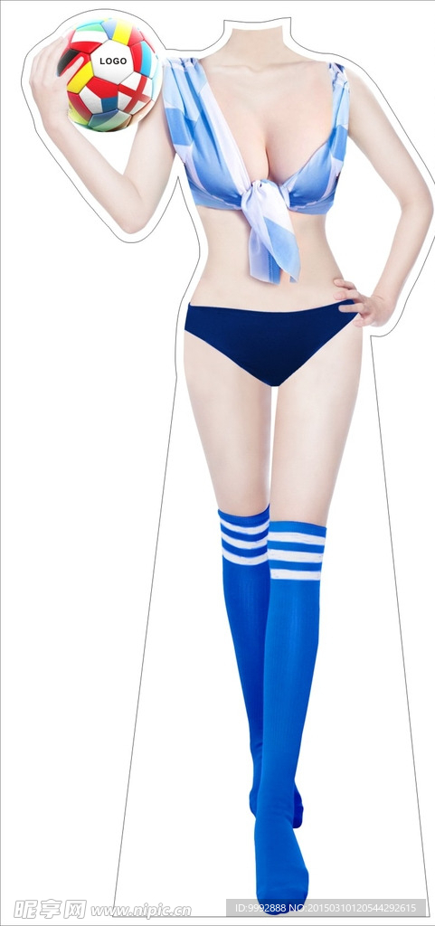 足球宝贝人像牌