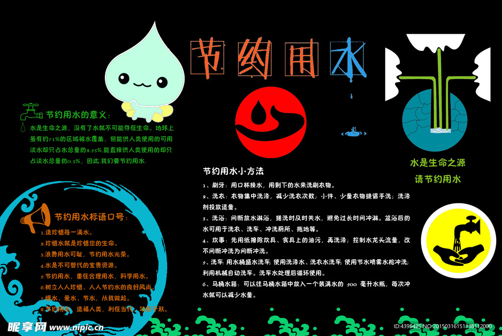 节水黑板报
