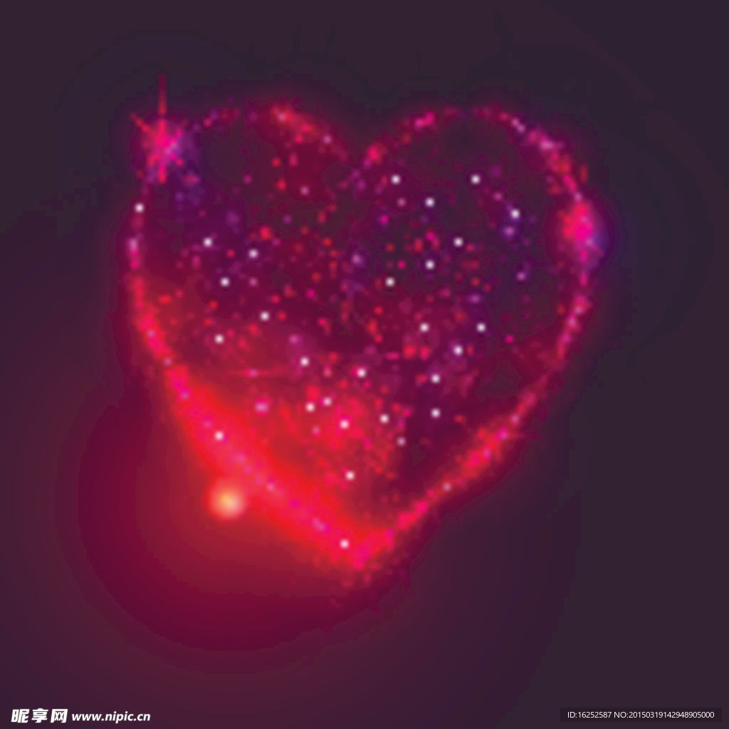 情人节心形背景矢量图