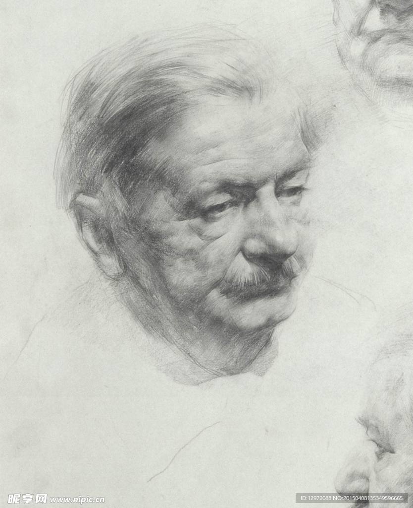 俄罗斯 列宾 美术学院 素描头