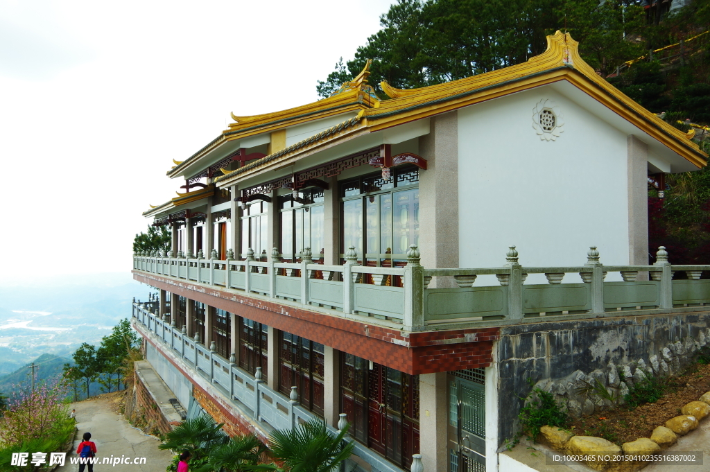 悬崖建筑 峭壁寺庙