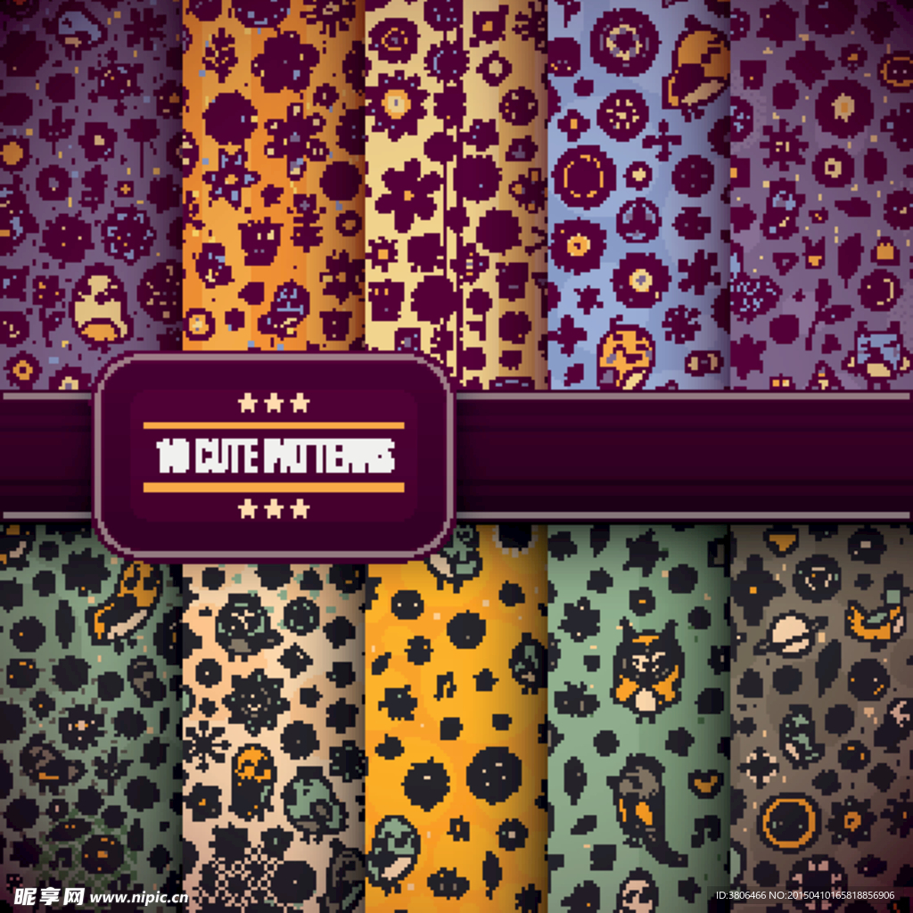 AI 花纹背景图案