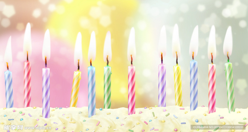 生日蜡烛可爱清晰图