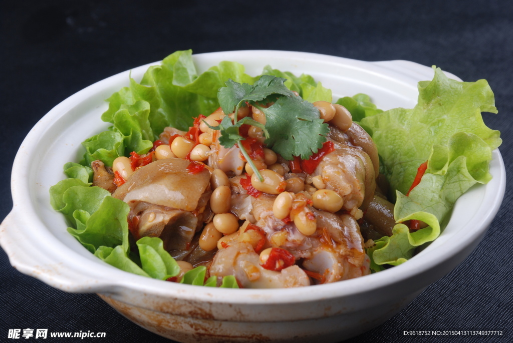 黄豆焖猪手 菜肴 餐饮美食