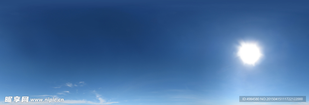 360°全景天空纹理图片