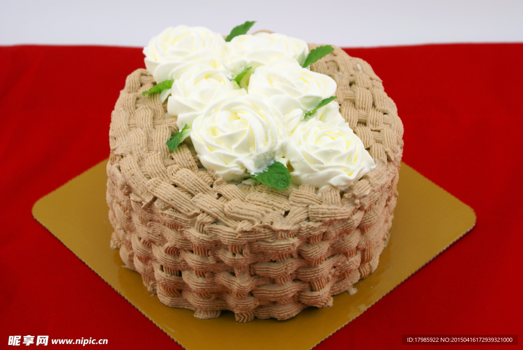 巧克力裱花蛋糕