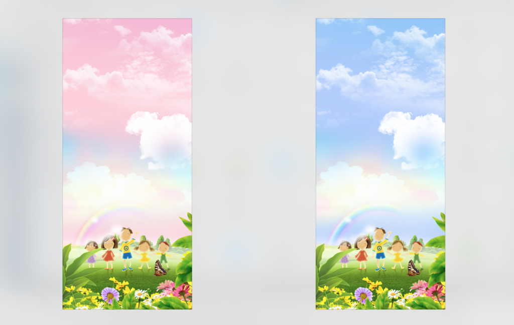 亲子嘉年华道旗背景图