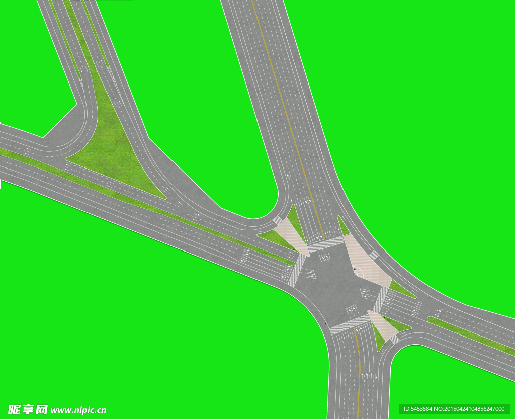 复杂路口平面图