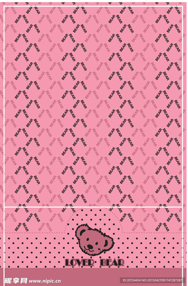 卡通小熊头设计