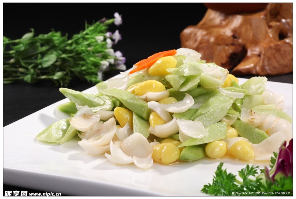 芥兰银杏炒百合