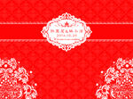 红色婚礼背景