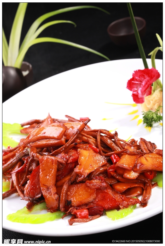 腊味香煎野山菌