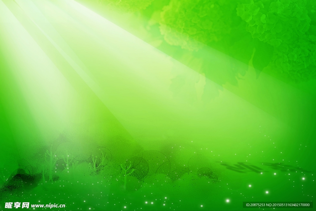绿色天空  绿色背景
