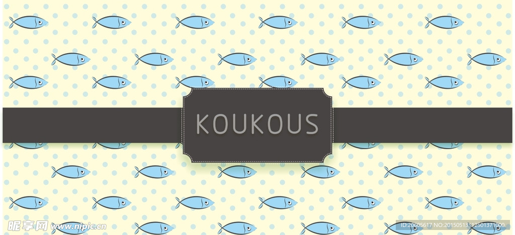 清新水玉小鱼田园壁纸