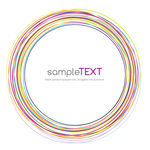 彩色圆环矢量素材