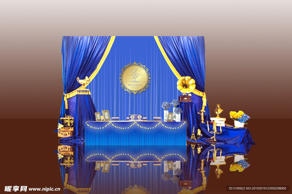 奢华婚礼签到台