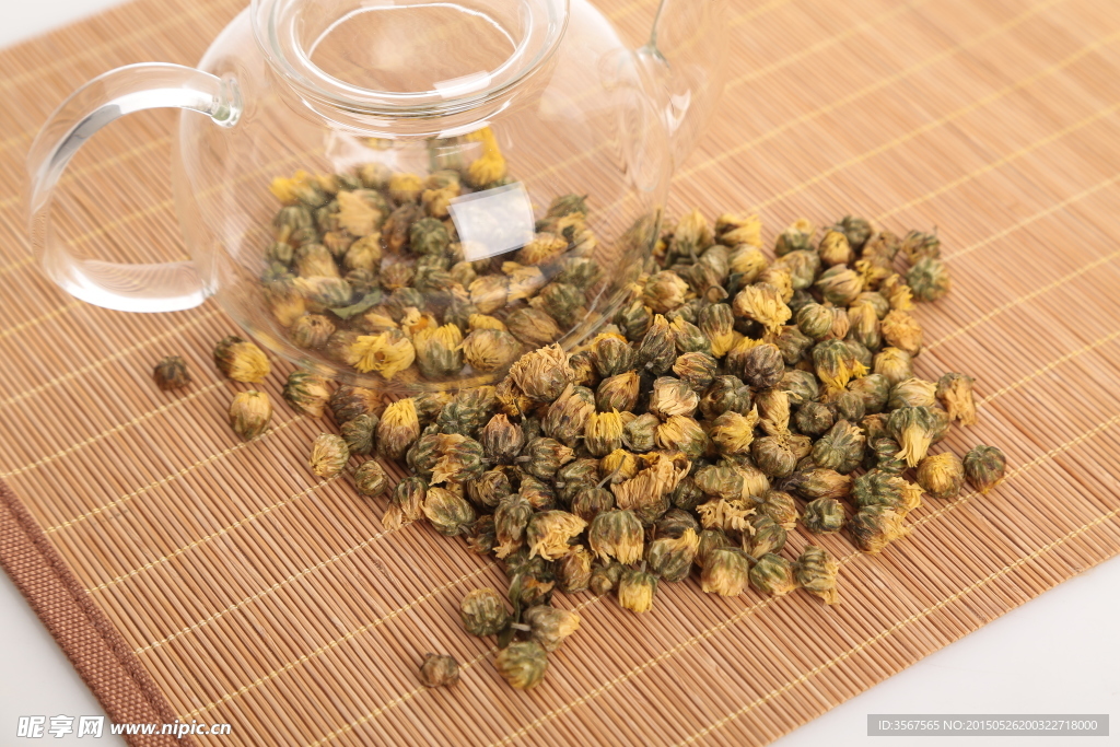 胎菊王茶摄影图