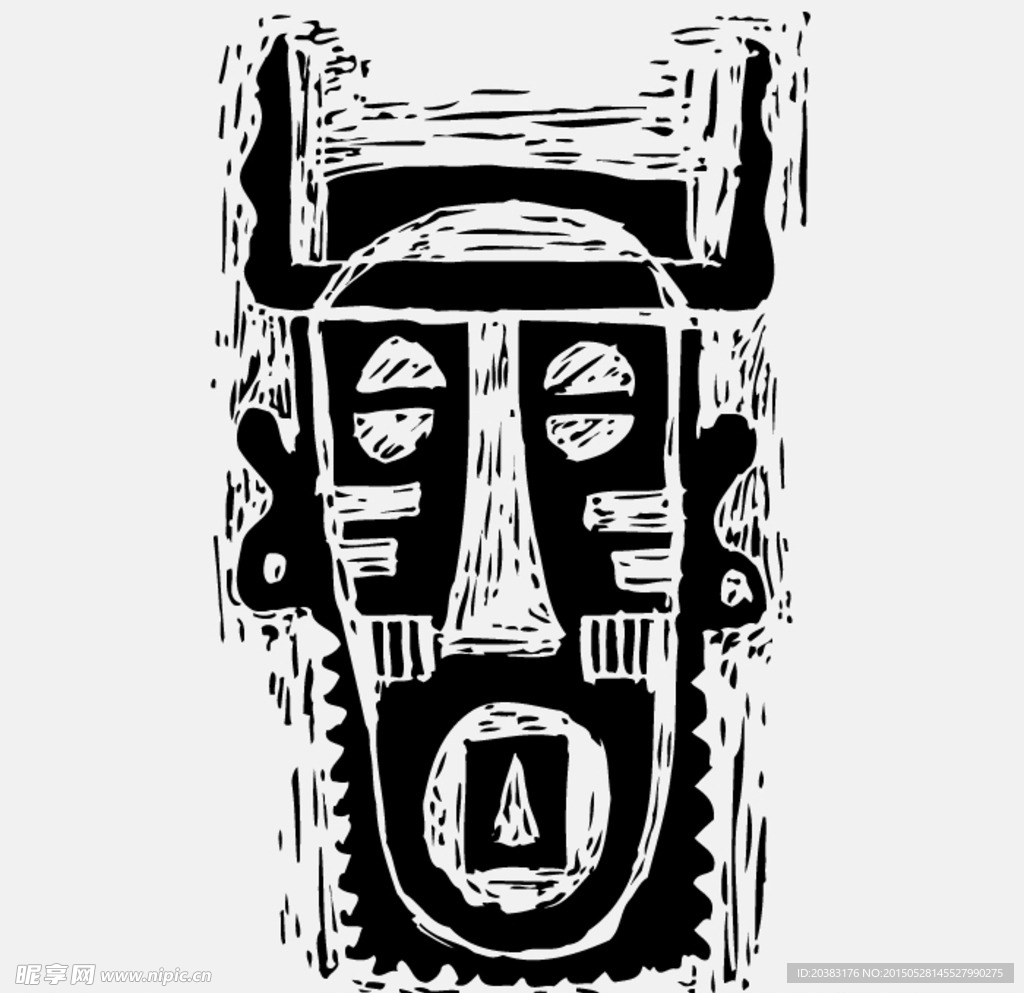 非洲图腾矢量图