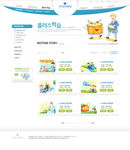 卡通风格学校教育类网页