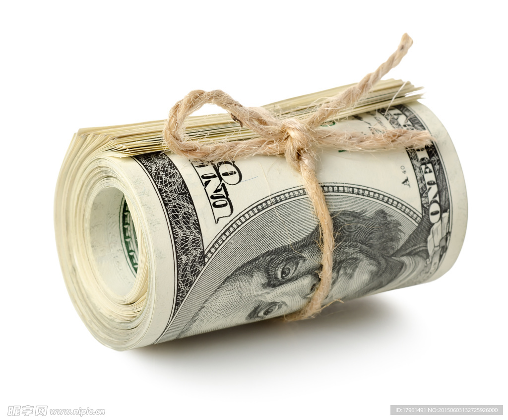 一捆美元