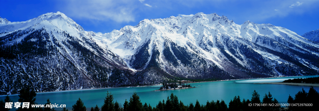 唯美祖山湖全景
