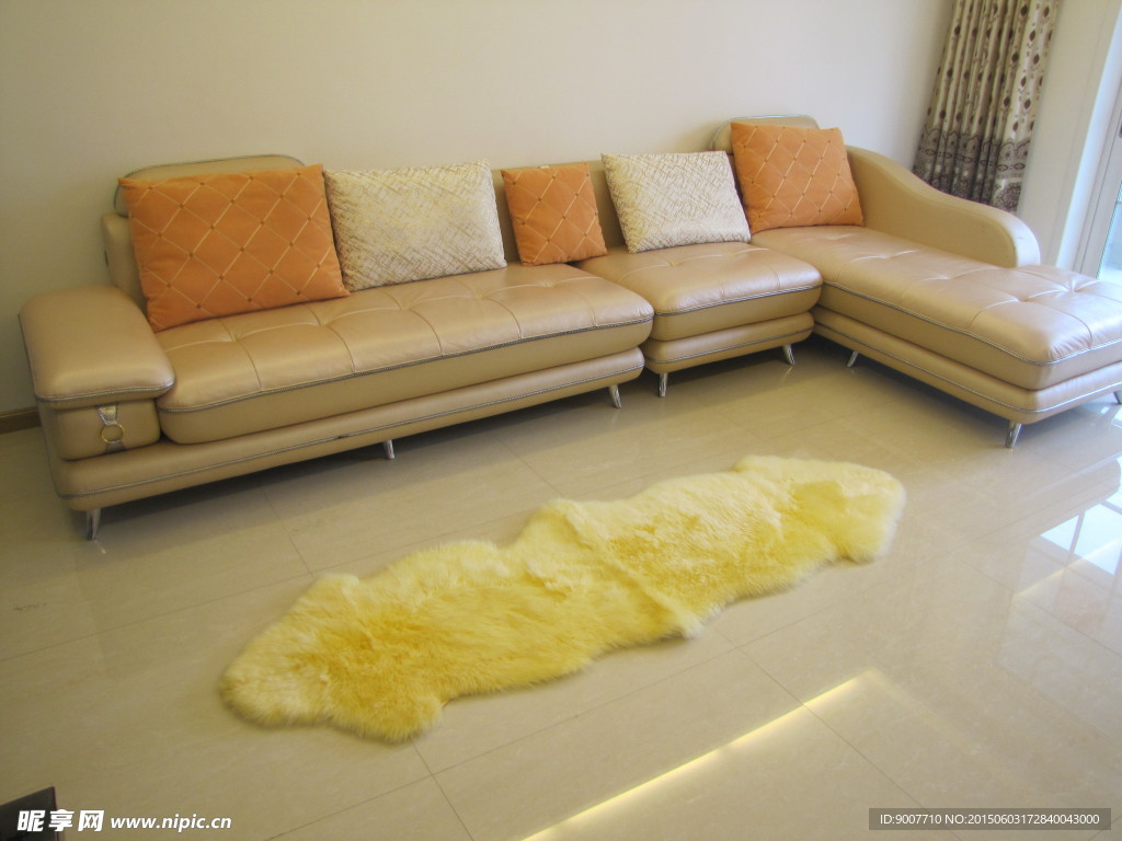 羊剪绒 坐垫 沙发垫