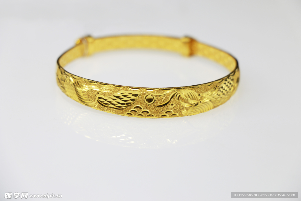 黄金龙凤手镯