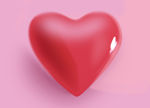 立体粉红爱心 桃心