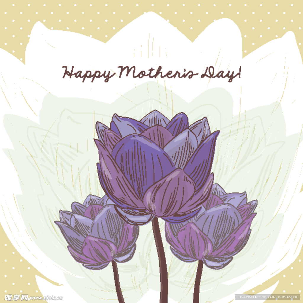 手绘花朵素材图片