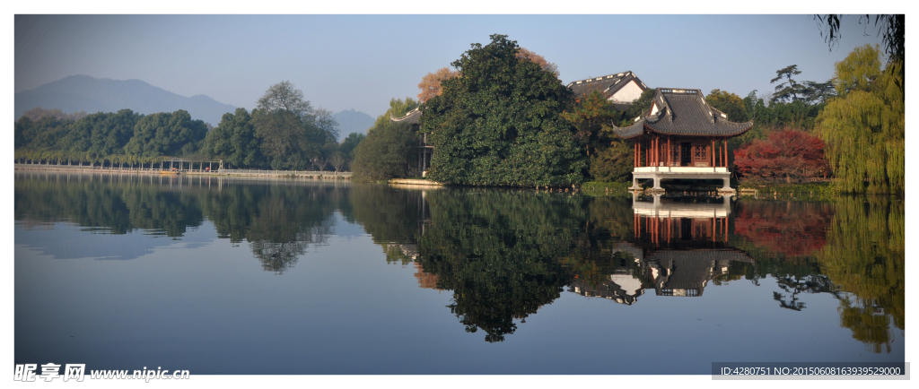 宽屏杭州西湖苏堤
