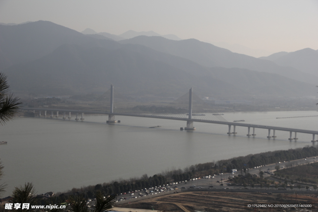 富阳区鹿山大桥俯瞰