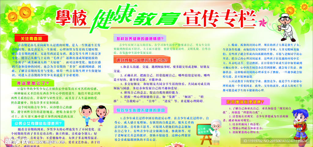 健康教育宣传栏