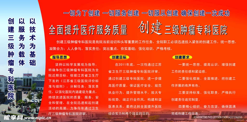 创建三级肿瘤专科医院
