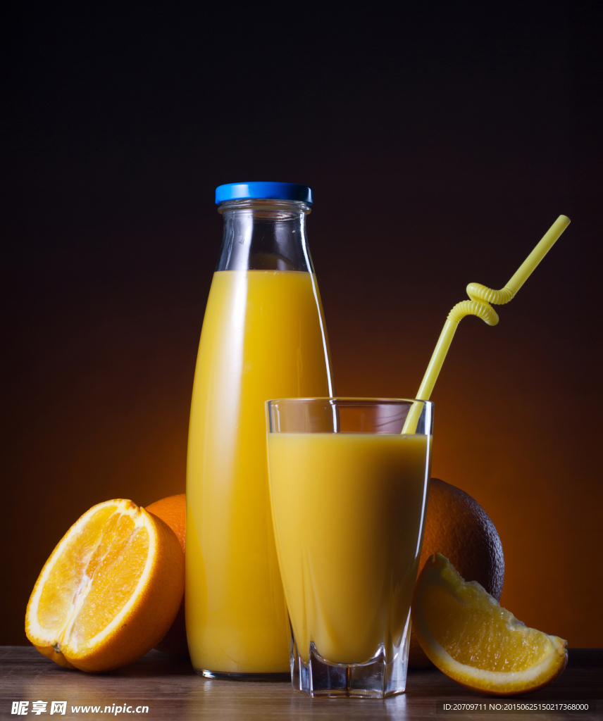 橙子汁高清图片