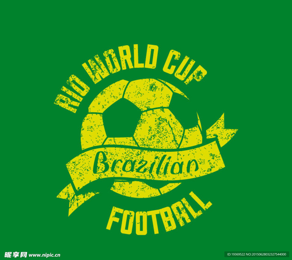 斑驳水彩足球背景矢量素材