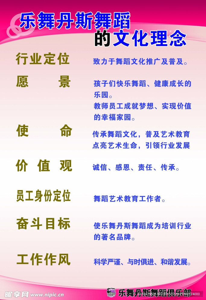 舞蹈俱乐部文化理念