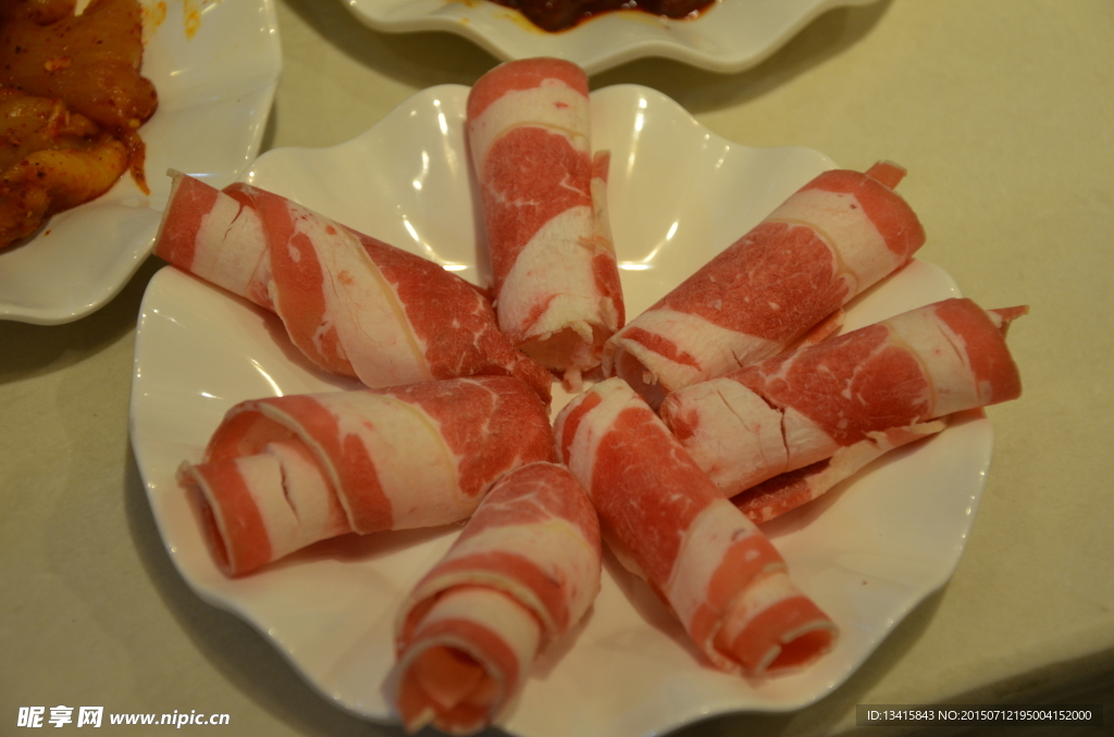 自助火锅菜品高清摄影之肥牛卷