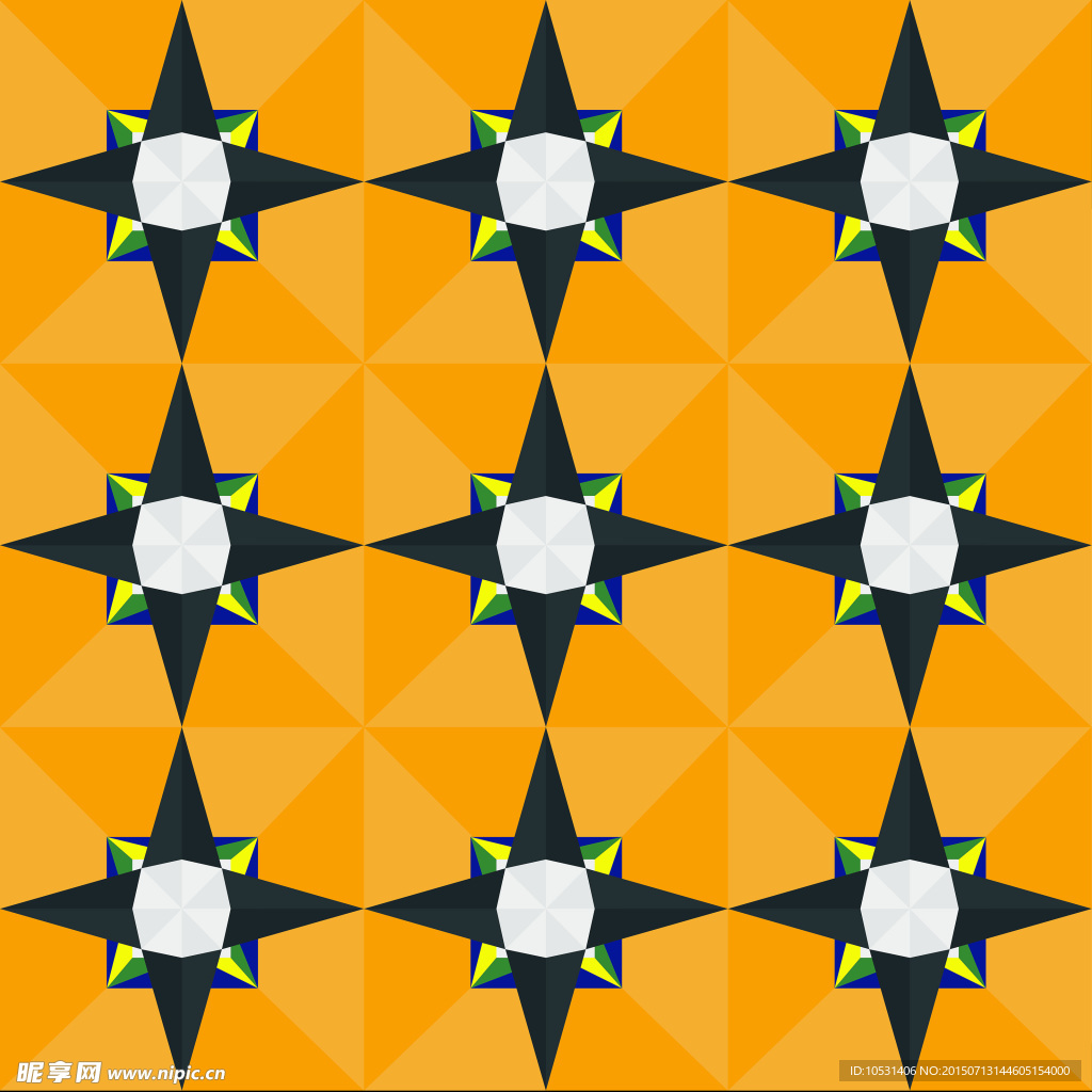 创意几何拼接图