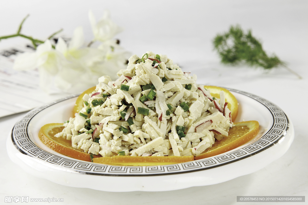 小葱水萝卜抿豆腐