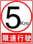 限速牌