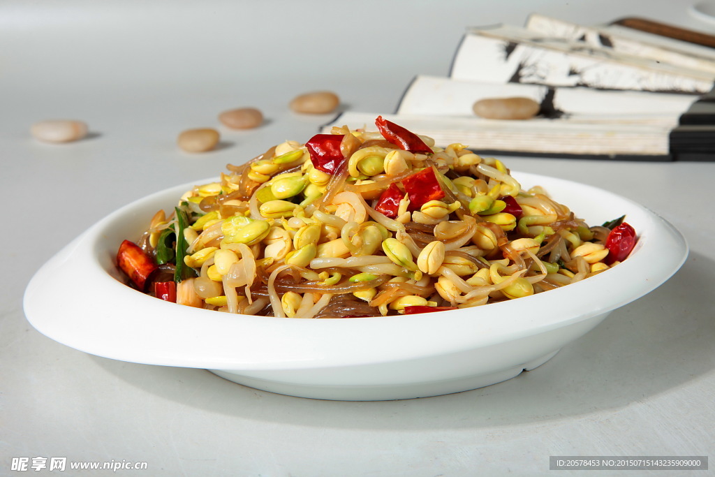 大豆芽炒粉条好