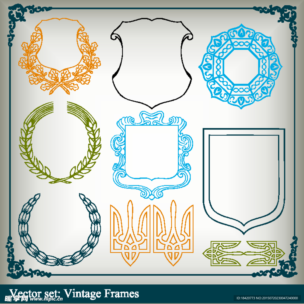 古典欧式复古边框