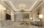 欧式客厅效果图